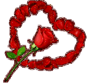 a red rose and heart